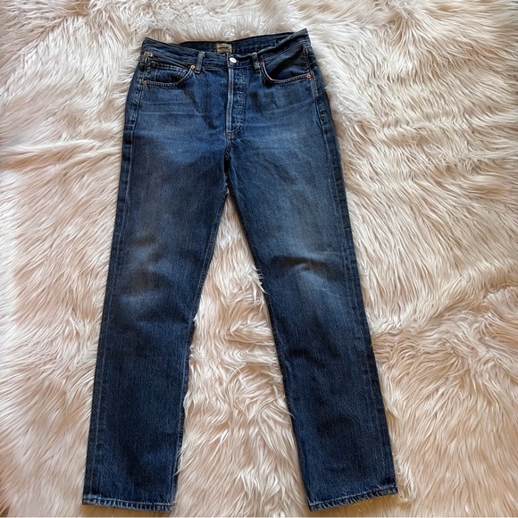 Citizens of Humanity Charlotte Women Jeans Size 27 High Rise Straight Button Fly - Picture 1 of 9